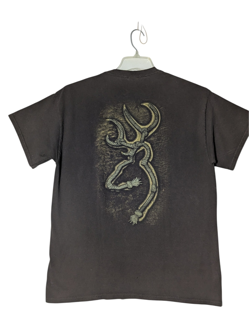 Browning Black Short-Sleeve Tee with Gold Buckmark Logo